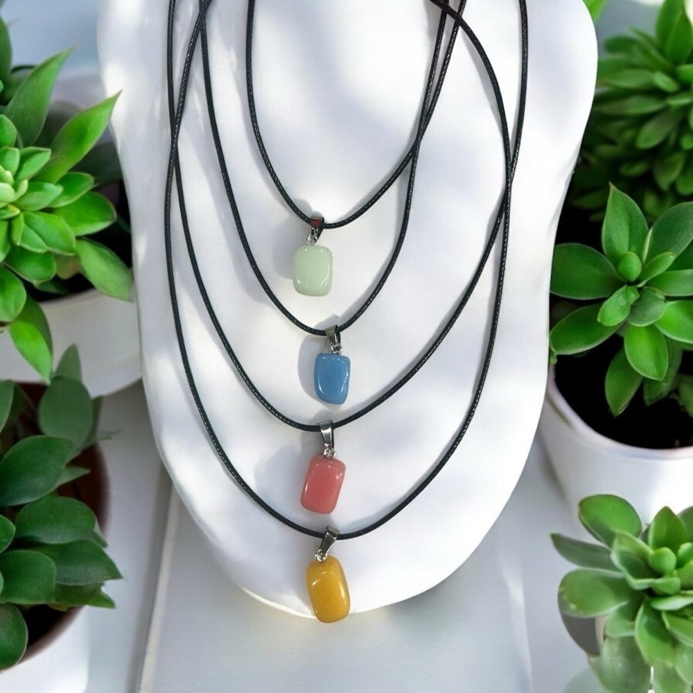 Aventurine Crystal Pendant Necklace